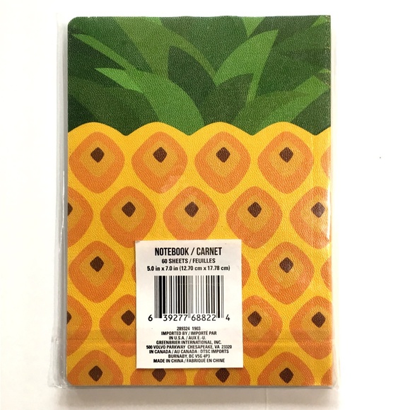 **3/$15* Fun Pineapple Notebook - Picture 3 of 5